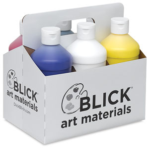 Blickrylic Student Acrylics - Mixing Color Set, Pack of 6 Colors, Pints (DB 00711-1039)
