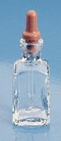 Barnes Dropping Bottles w/Glass Pipets & Rubber Bulb Stoppers, Clear Glass, 30 ml - 36/Pkg  - 470123-892
