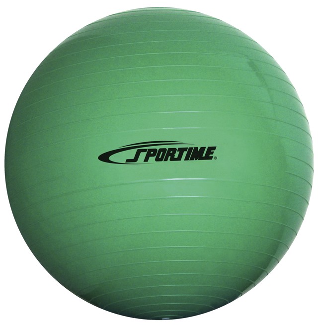 Sportime 25-1/2 in Economy Play and Exercise Ball, Green