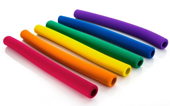 Foam Relay Batons, Assorted Colors - 6/Pkg