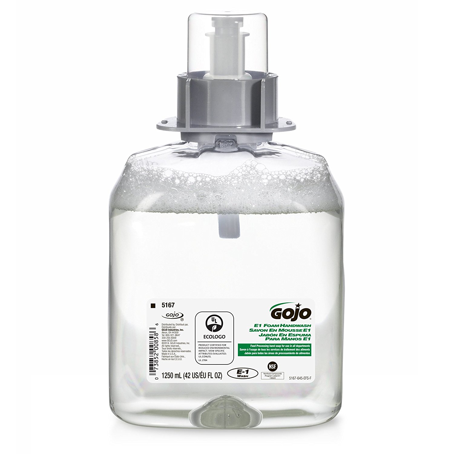 GOJO Green Certified Foam Hand Cleaner 1250 mL Refill (fits FMX-12 Dispenser) 5165-03 - 3/Case
