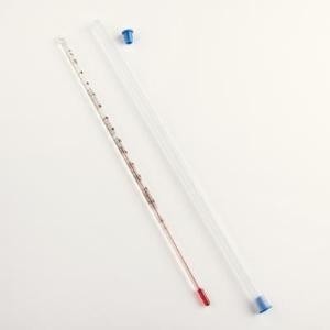 Dual Scale Red Alcohol Thermometer, Partial Immersion, White - Wards 151400