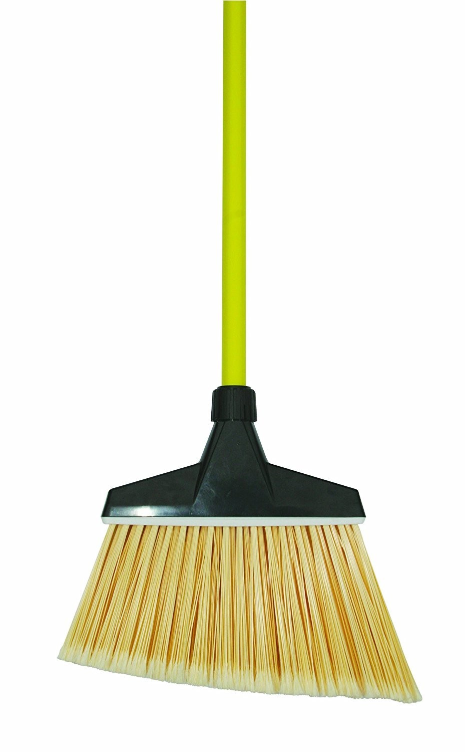 48 Inch Large Angle Broom w/Handle, Flagged Bristles