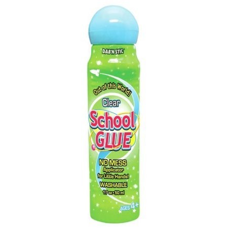 Crafty Dab'N Stic Non-Toxic Odorless School Glue, 1.7 oz Bottle, Dries Clear - 6/Pkg