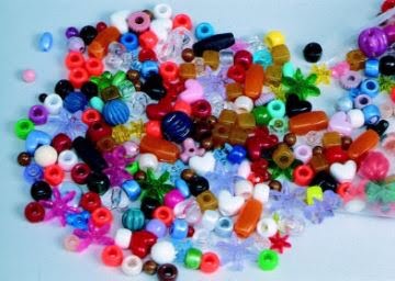 Assorted Shape Bead Mix, Assorted Color, 1 lb