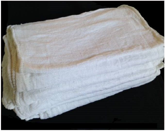 Cotton Terry Towel Rags - Must Be 100% Cotton Terry - Lint free - Must be as spec'd HSP 534-25   - 25# Bail/Box - SAMPLE REQUIRED