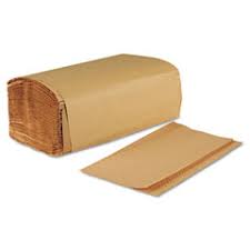13 X 10-1/4 C-Fold Paper Towels, Unbleached Brown - 150/Pkg - 16/Case (2400)