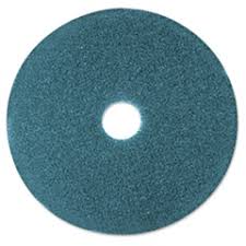 13 Inch Blue Cleaning Scrubbing Pad, 3M #MMM08406 - 5/Case