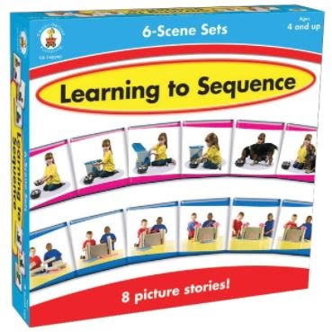 Learning to Sequence, Carson-Dellosa 6-Scene Sets