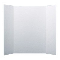 Flipside Reusable Project Board, 1 Ply Corrugated - 36 X 48 in, White - 10/Pkg - 1464947
