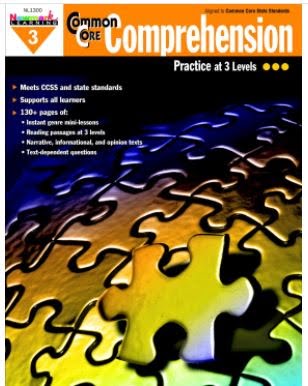 Newmark Learning Common Core Comprehension Reproducible Book, Gr 3