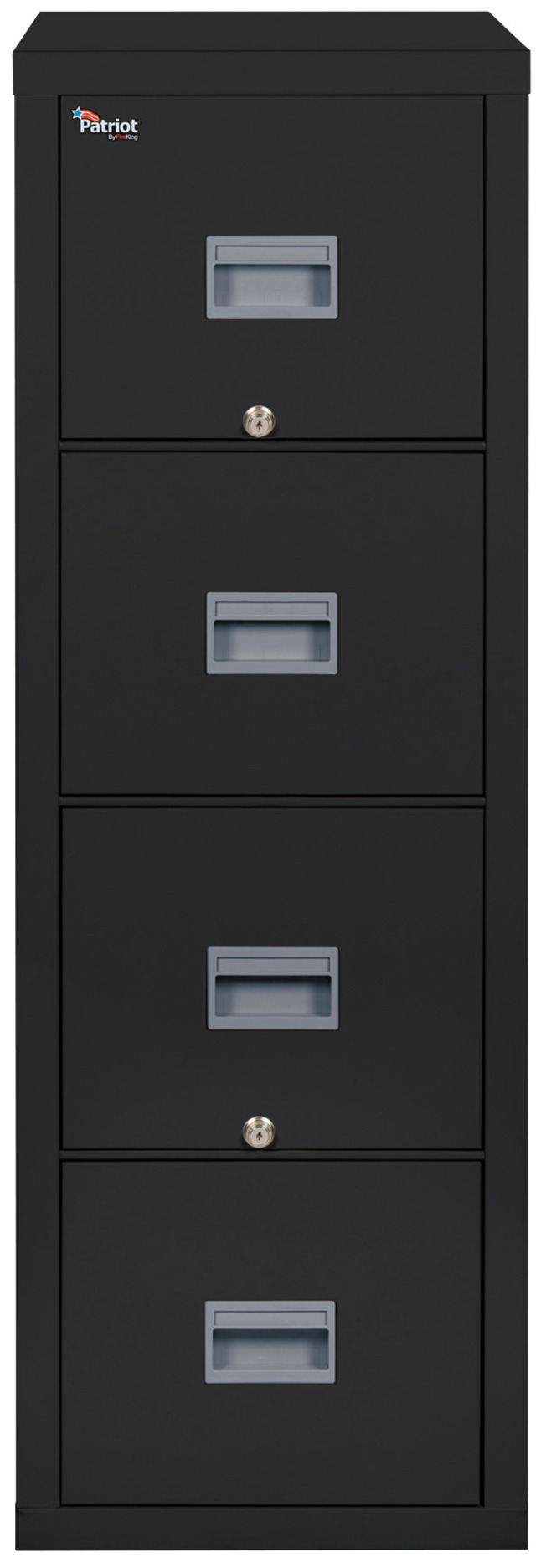 FireKing Patriot Vertical Letter Size File Cabinet, 4- drawers, 18 x 32 x 53"
