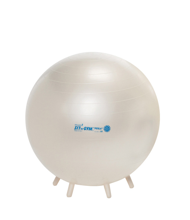 Sit'N'Gym Therapy Ball with Built in Legs, 22", Pearl White - 1513467