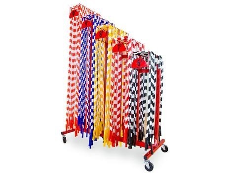 Portable Jump Rope Rack, Holds 100 Ropes, Wheeled