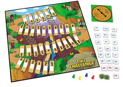 Tiki Challenge Blends and Digraphs Game - (Lakeshore Learning GG217)