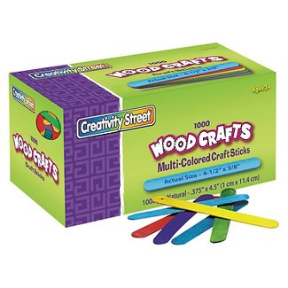 Craft Sticks, Bright Hues - 1000/Box