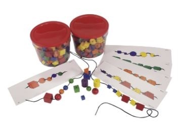 Attribute Beads and Pattern Activity Cards - 130 pieces - 023-7533