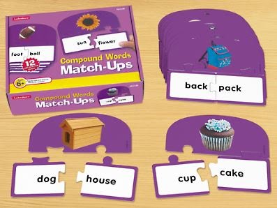 Compound Words Match-Ups Puzzle - (Lakeshore Learning HH436)