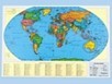 World Wall Map, Write and Wipe, 33 X 49" - (Lakeshore Learning WT108)