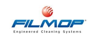 Filmop Brilliant Glass Cleaning System Kit - Includes (2) 3.5 Gallon Buckets with Roller Wringer on a Cart, Telescoping Handle, 16 Inch Spin-N-Drop Mop Holder and (3) Long Loop Microfiber Mopheads