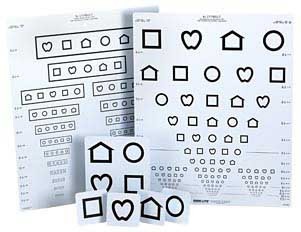 Lea Symbols Eye Chart - Proportional Spaced, Kindergarten, Set - 52386
