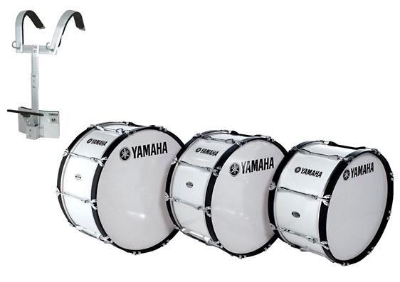 Bass Drum - 18" Power-Lite, White Shell with RMP-LB Carrier - MB6118XW
