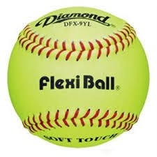 12" Diamond Flexiball, Practice Ball - Yellow - Doz