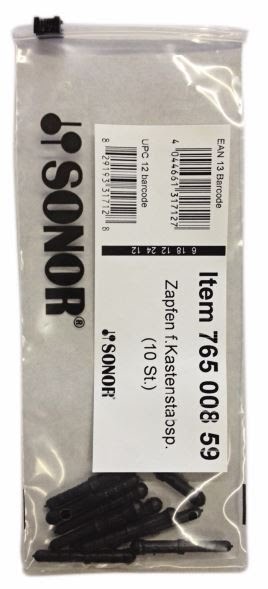 Sonor ZS1 Black Pins for Xylophone - 10/Pkg