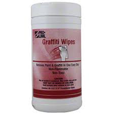 Graffiti Remover Cloth Wipes, Pro-Link 137311- 40 Towels/Tub - 6 Tubs/Case