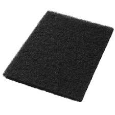 14 X 20 Black Scrub Pad, 3M 7300 - 10/Case