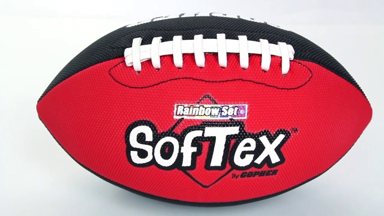 SofTex Football, Size 3, Assorted - 6/Set