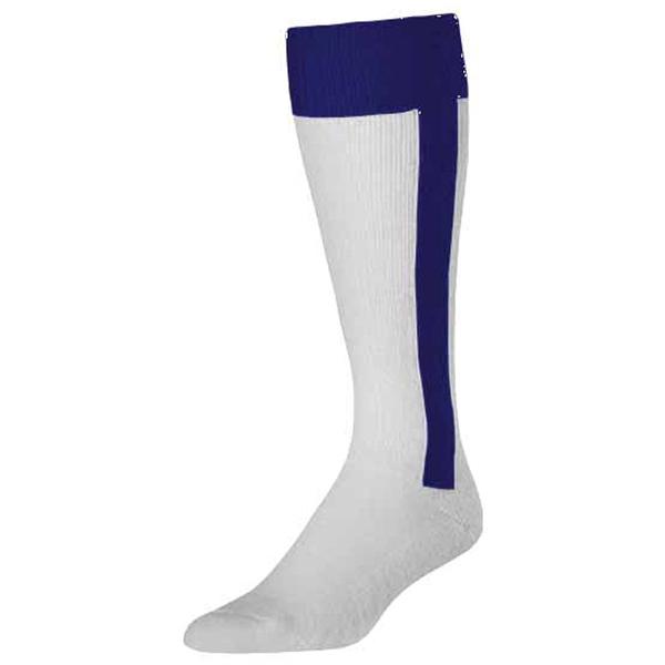 Twin City ORS11 Soccer Hose Socks Navy/White - Large - NS489173