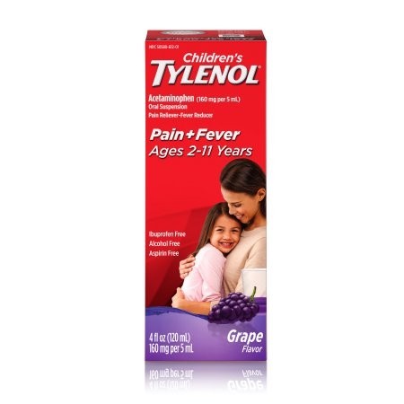 Tylenol Children's Liquid, 160 mg - 4 oz., grape Flavor - 34877