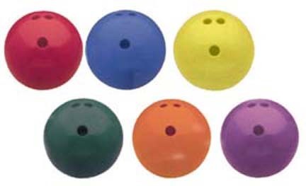 3 Lb Rubberized Plastic Bowling Balls, X-Force, 6/Set