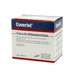 1-1/2" X 3" Coverlet Elastoplast Elastic Knuckle Bandages (Latex-Free) - 100/Box - 32023