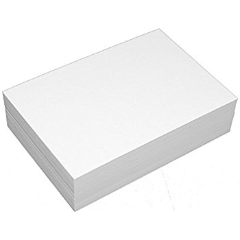 4 X 6 Index Cards, Unruled - White - 100/Pkg