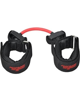 Light Lateral Resistance Band, Padded Ankle Straps Attach w/ Velcro 6 in. Tube