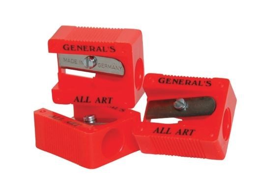 General's Little Red All-Art 1-Hole Pencil Sharpener, Red, Pack of 18
