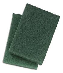 6 X 9 Green Cleaning Pads, Medium Duty, 10 Per Box - 10 Boxes/Case