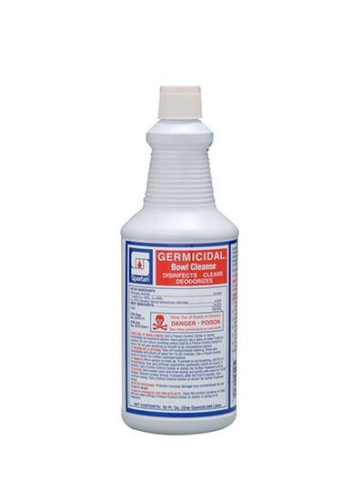 Bowl Cleaner 23% Acid, Flip Top Bottle Spartan Germicidal, Quart - 12/Case