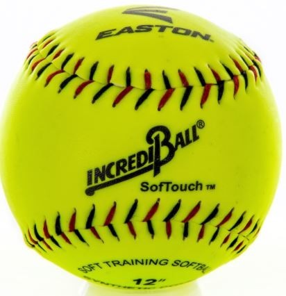 Easton IncrediBall Soft Softballs -11" Yellow Nylon Cover, Foam Core