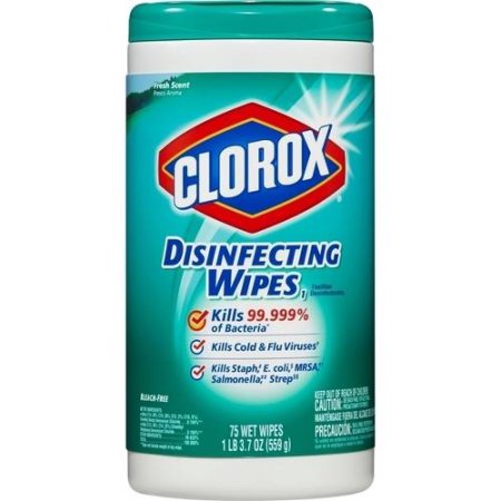 Clorox Disinfectant Disposable Wipe Alls - Fresh Scent - 75 Wipes/Tub - 49188