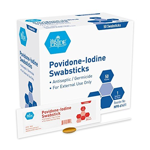 Povidone Iodine Swabs - 50/Box - 49128