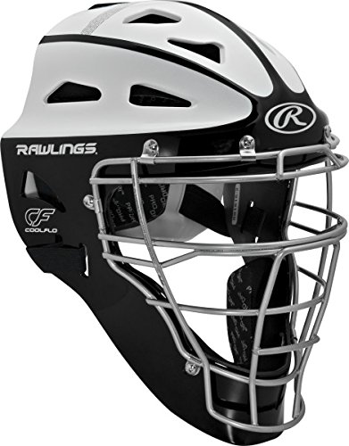 Diamond Catcher's Helmet, Hockey-Style, Lightweight, Impact Resistant ABS Plastic Shell, Wire Frame, Adjustable Chin Pad And 3 Adjustable Straps And Bag. NOCSAE - Size 7