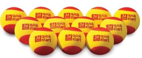 Quick Start Tennis Balls - 12/Pkg