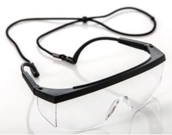 Eye Protection Glasses w/ Elastic Strap