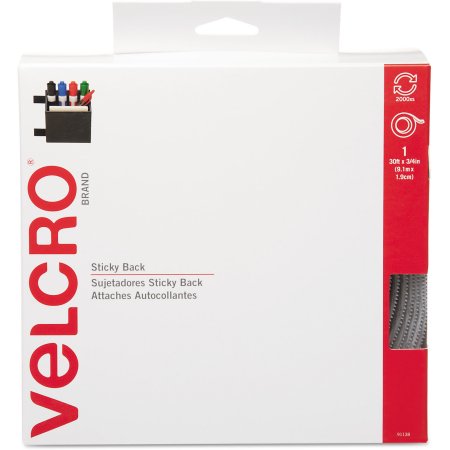 Velcro Sticky Back Tape, 3/4 In. X 30 Ft. - White