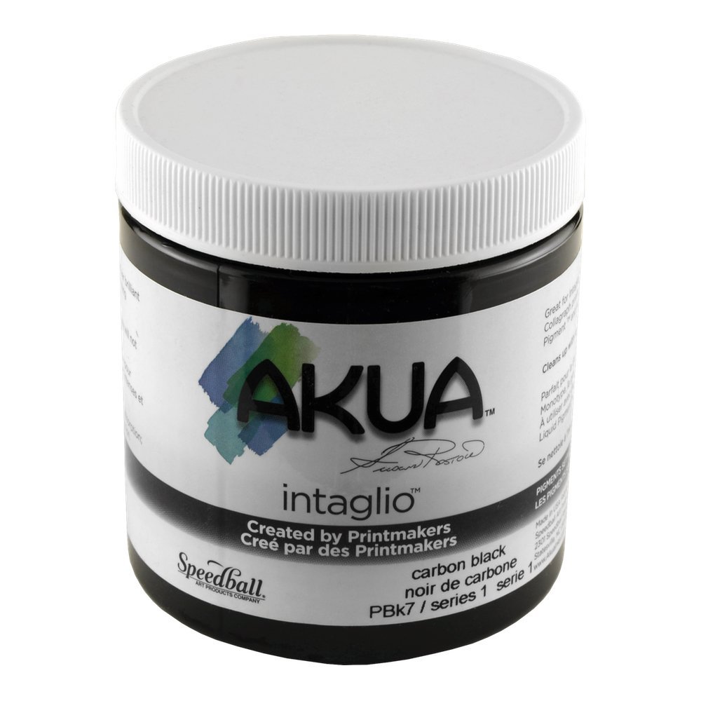 Akua Intaglio Non-Toxic Water Based Ink, 8 oz - Black