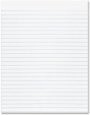 8 X 10-1/2 Essay And Composition Paper, Ruled, 3/8 Margin - 16 lb. - White - 500 Sheets/Ream