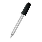 Glass Dropping Pipette, Autoclavable Rubber Bulb With Glass Dropper. Capacity: 2 mL. Size: 3" L - Pkg/12 - 470157-064